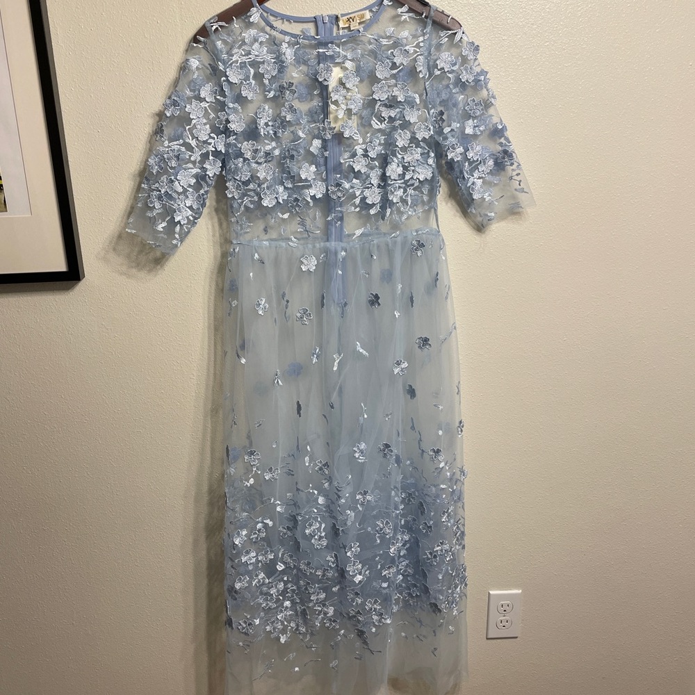 Metisu Light Blue Dress Womens Medium